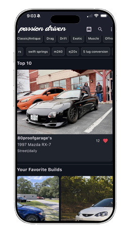 Passion Driven App Mockup